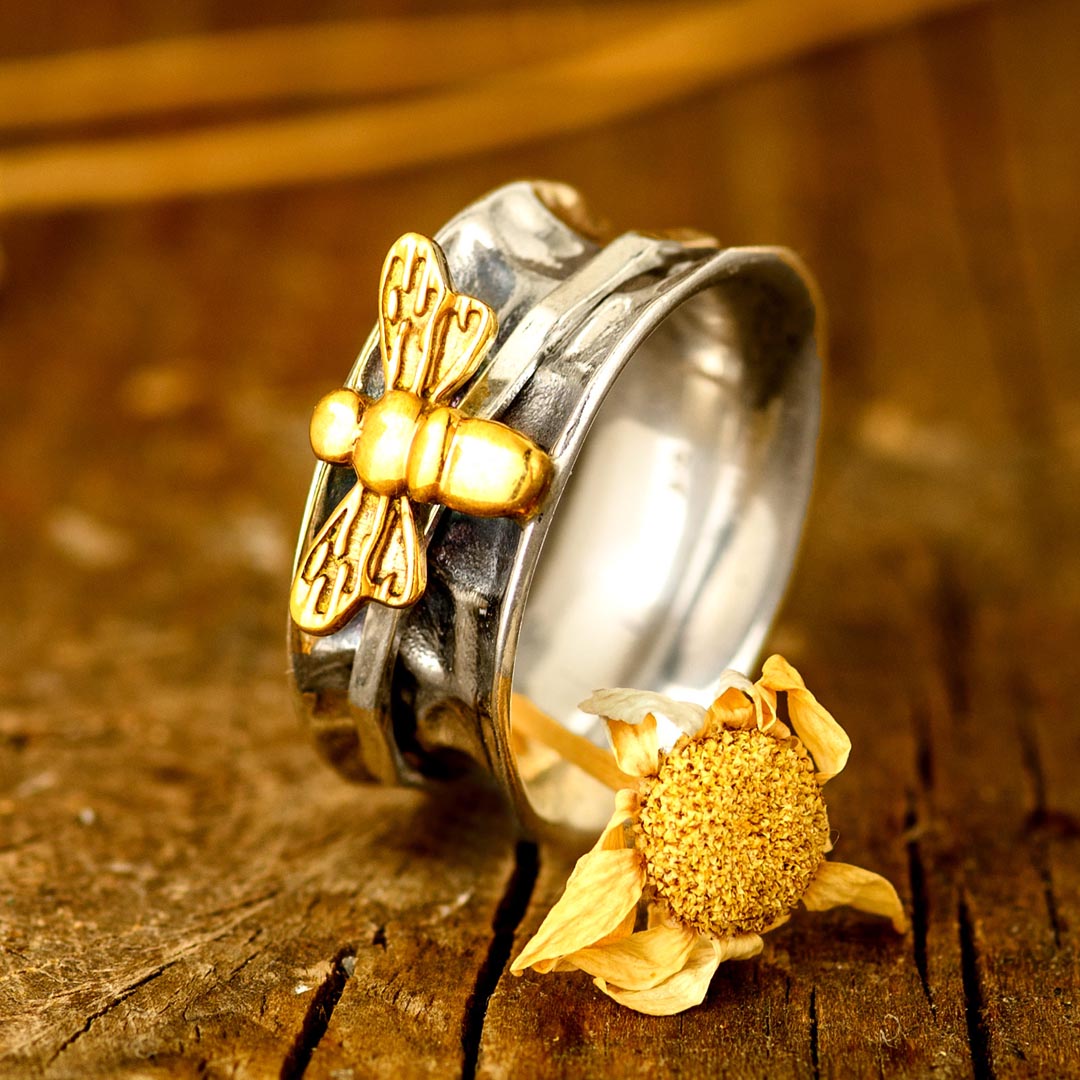 Meditation Ring - Gold and Silver | MARTINIJewels